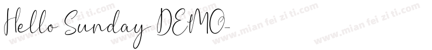 Hello Sunday DEMO字体转换